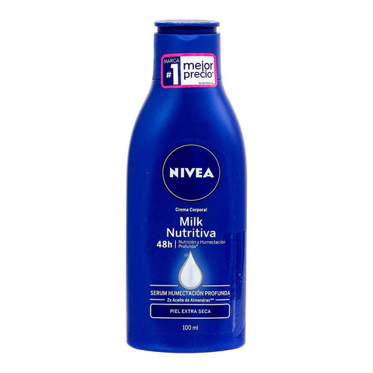 Crema Corporal Nivea Milk Nutritiva 100 ml