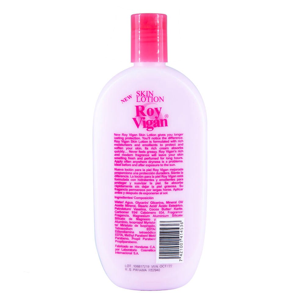 Crema De Manos y Cuerpo Roy Vigan Rosada 351 g