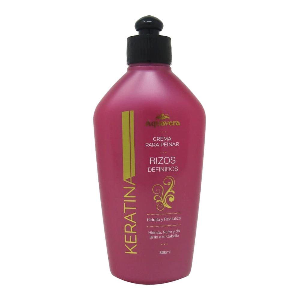 Crema Para Peinar Aquavera Keratina 300 ml
