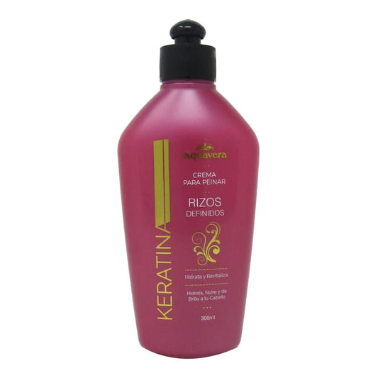 Crema Para Peinar Aquavera Keratina 300 ml