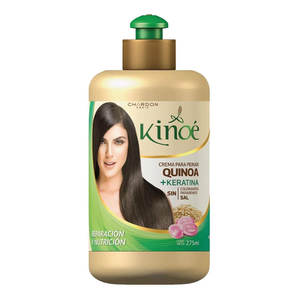 Crema Para Peinar Kinoe Reparación Con Keratina 275 ml