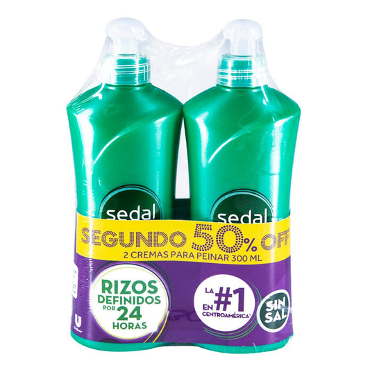 Crema Para Peinar Sedal Rizos Duo-Pack