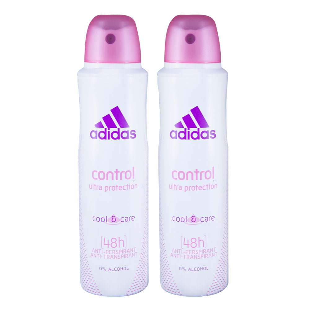 Desodorante Adidas Spray Control Dama 2 Unidades