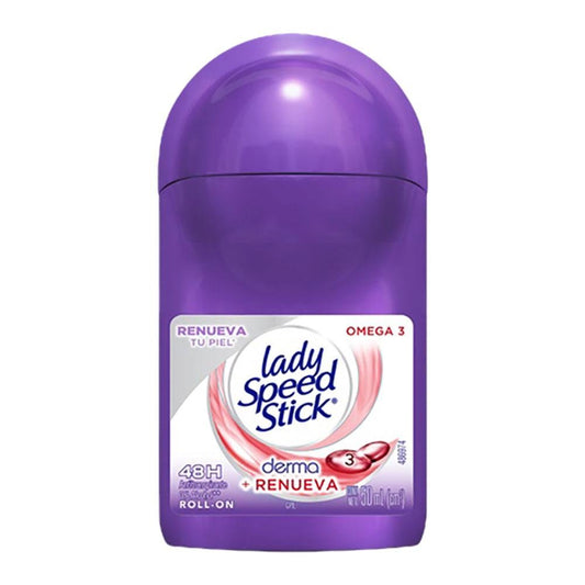 Desodorante Roll On Lady Speed Stick Derma Renueva + Omega 3