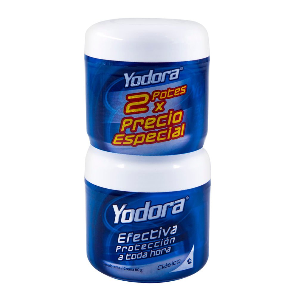 Desodorante Yodora En Crema Antitranspirante Clásico Duo-Pack