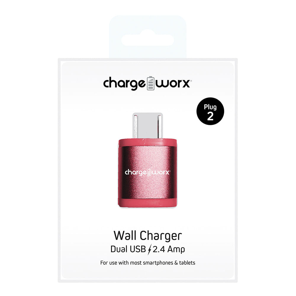 Cargador USB de Pared 2.4 A Coral