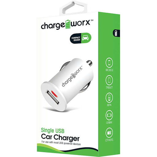 Adaptador de Carro USB Chargeworx Para Celular