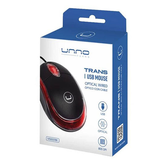 Mouse Óptico Unnotekno USB TRANS