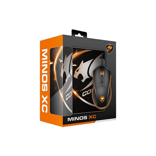 Mouse Gamer Cougar Minos XC y Mouse Pad Negro