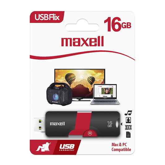 Memoria USB FLIX Maxell 16GB Roja