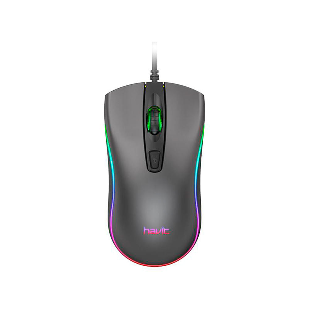 Mouse Havit Retroiluminado Negro