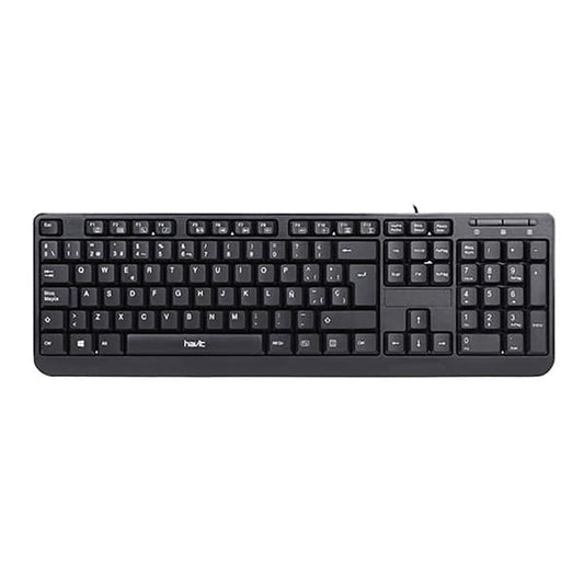 Teclado Alámbrico Havit USB Negro