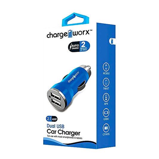 Cargador Para Carro Coby USB Dual de Carga Rápida