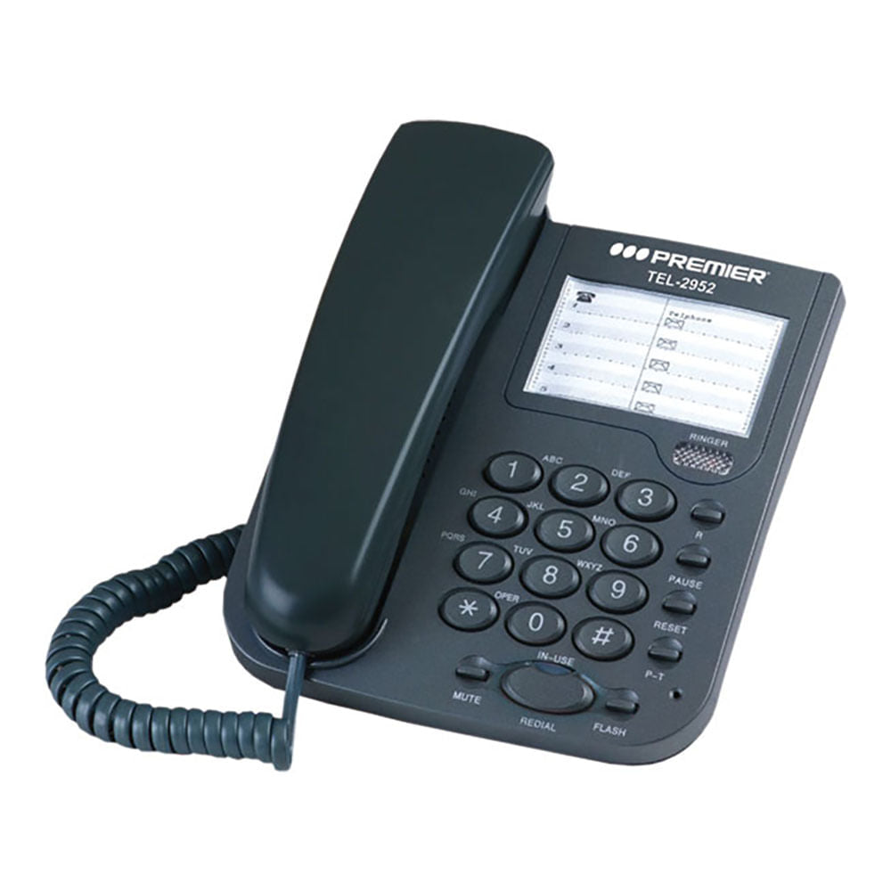 Teléfono Fijo Premier Negro