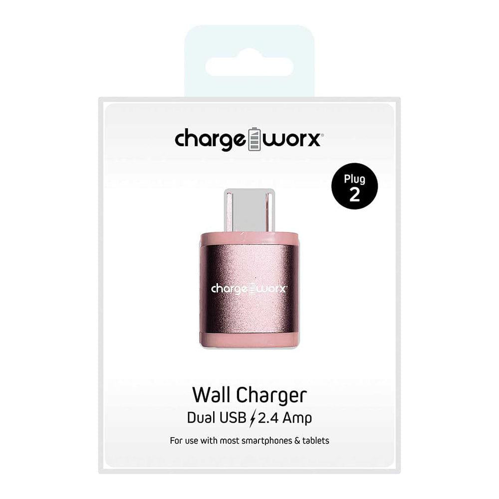 Cargador de Pared Chargeworx Con Doble Salidas USB