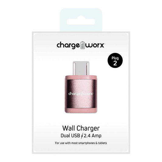 Cargador de Pared Chargeworx Con Doble Salidas USB