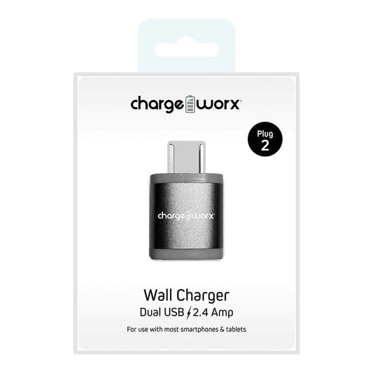 Cargador de Pared Chargeworx Con Doble Salidas USB