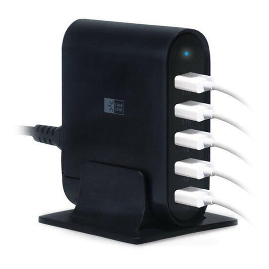 Estación de Carga USB Bytech de Cinco Puertos 7.1A