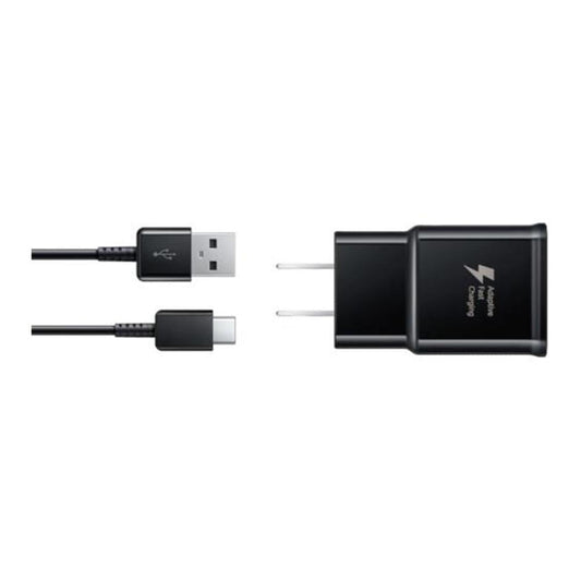 Cargador de Carga Rápida Samsung Con Cable USB-C Negro