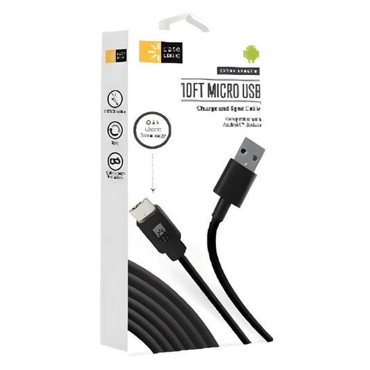 Cable Cargador Android Case Logic 10Ft Blk
