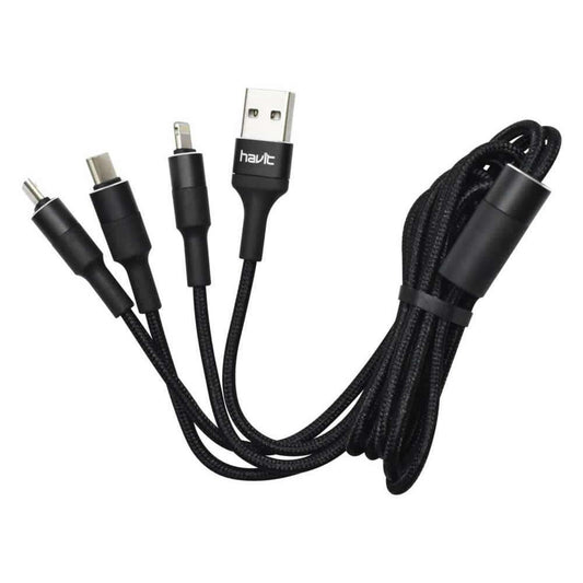 Cable Usb 3 En 1 Havit Black
