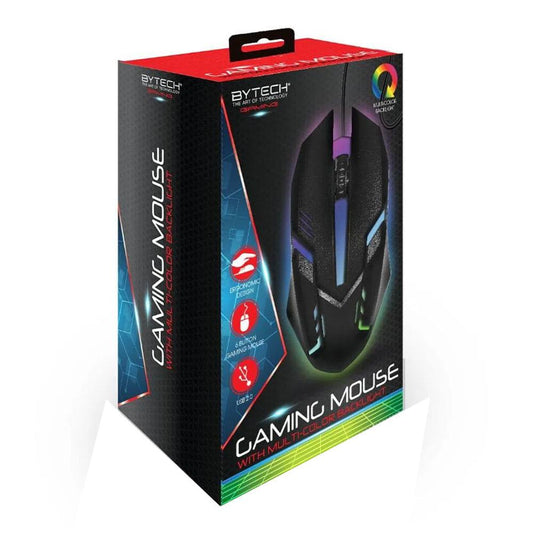 Mouse Con Cable USB Gaming Bytech Con Luces