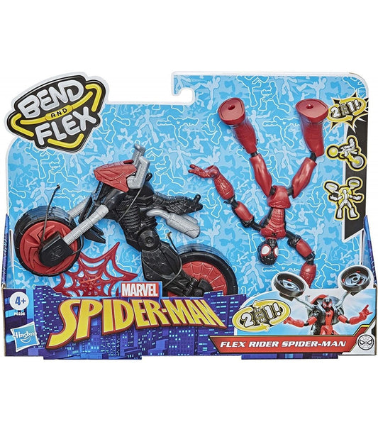 Figura SpiderMan Bendy con Vehiculo