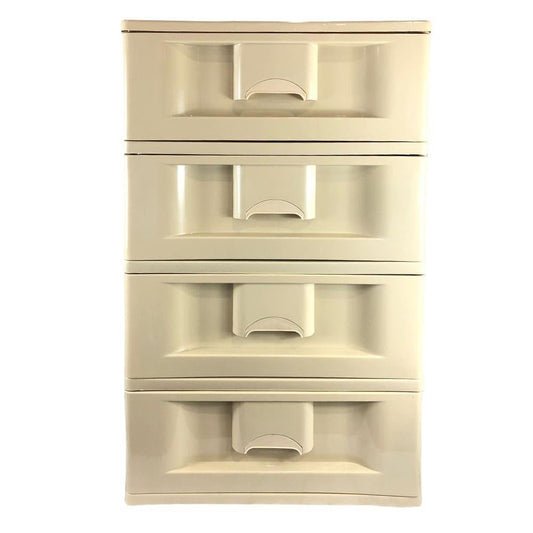 Gavetero de 4 Niiveles Consuplast de Plástico Beige