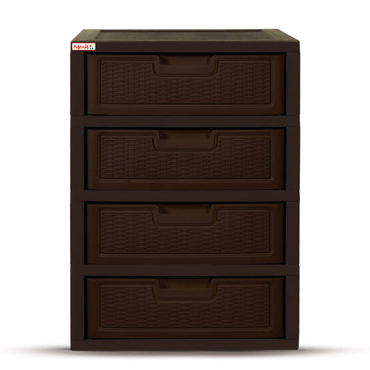 Gavetero Jumbo Premium-Rattan Plastimas de 4 Niveles 4 Gavetas