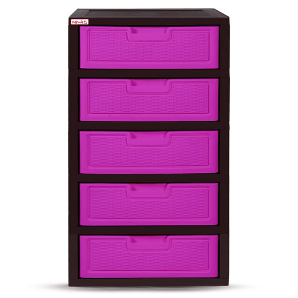 Gavetero Jumbo Premium-Rattan Plastimas de 5 Niveles 5 Gavetas