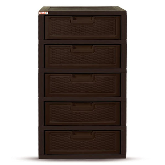 Gavetero Jumbo Premium-Rattan Plastimas de 5 Niveles 5 Gavetas