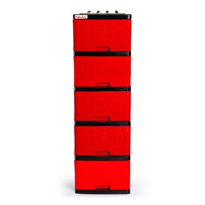 Gavetero Plastimas Rojo 5 Gavetas