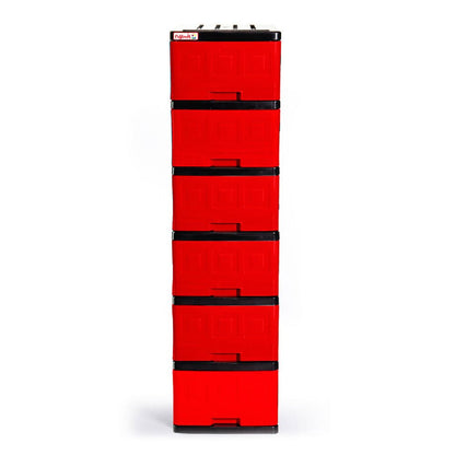 Gavetero Plastimas Rojo 6 Gavetas