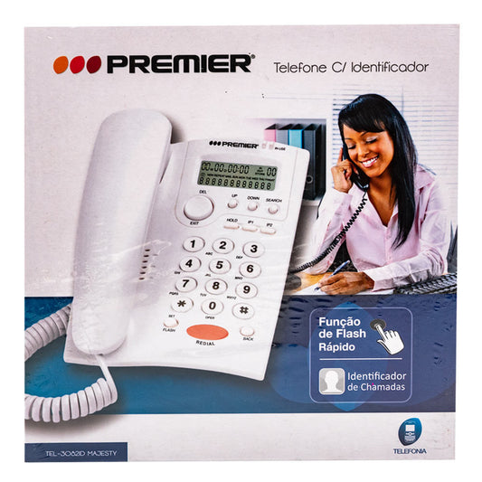 Telefono Alambrico Premier Con Identificador - Surtido