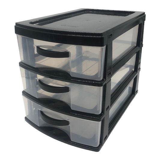 Organizador de Plástico Jaguar Utilidades de 3 Gavetas