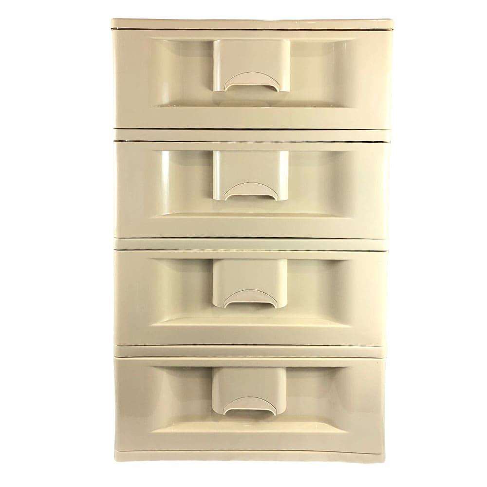 Gavetero de 4 Niiveles Consuplast de Plástico Beige
