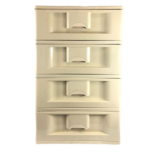 Gavetero de 4 Niiveles Consuplast de Plástico Beige