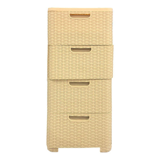 Gavetero de Plástico Consuplast Rattan 4 Niveles