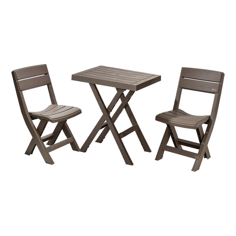 Mesa Plegable Con Sillas Rimax Barú de Plástico