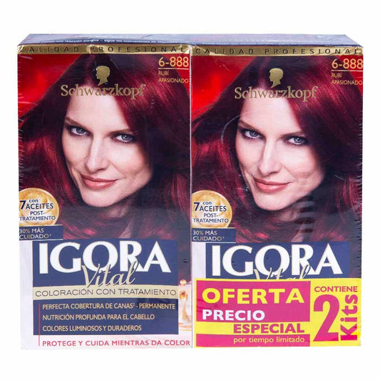 Igora Vital 2 Tintes Rubí Apasionado