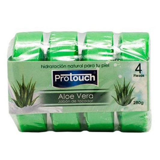 Jabón en Barra Protouch de Aloe Vera 4 Piezas