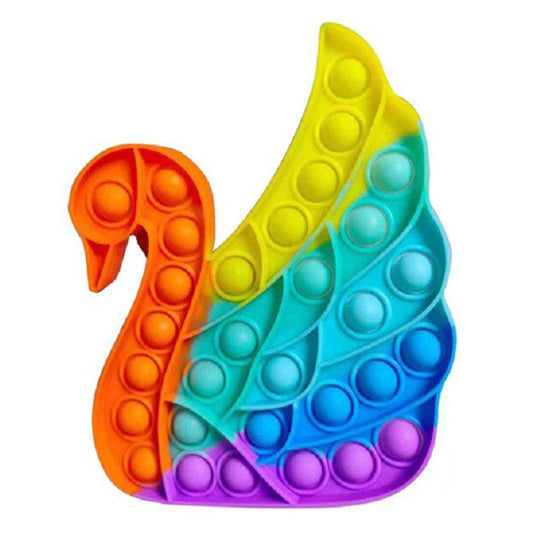 Juguete Pop It Fidget Cisne Multicolor