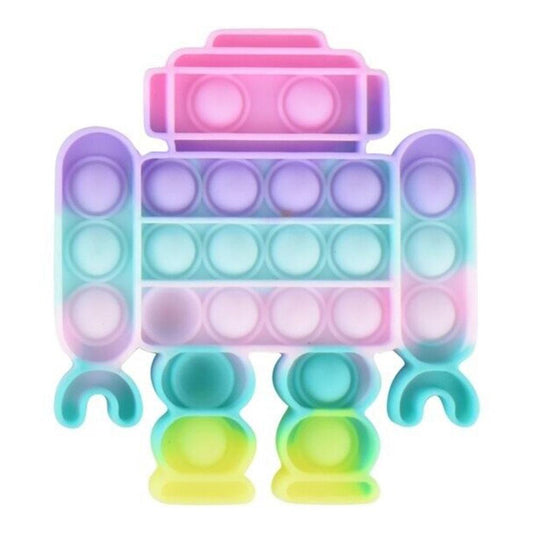 Juguete Pop It Fidget Robot Pastel