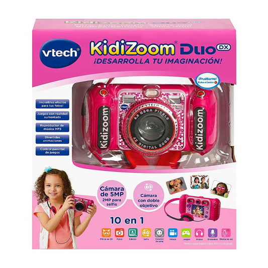 Cámara Kidizoom Vtech Duo Rosado