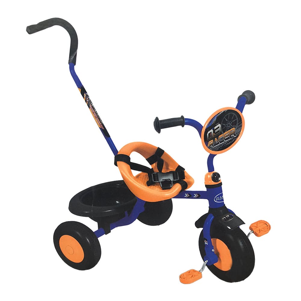 Triciclo Racer Con Guía y Cinturón