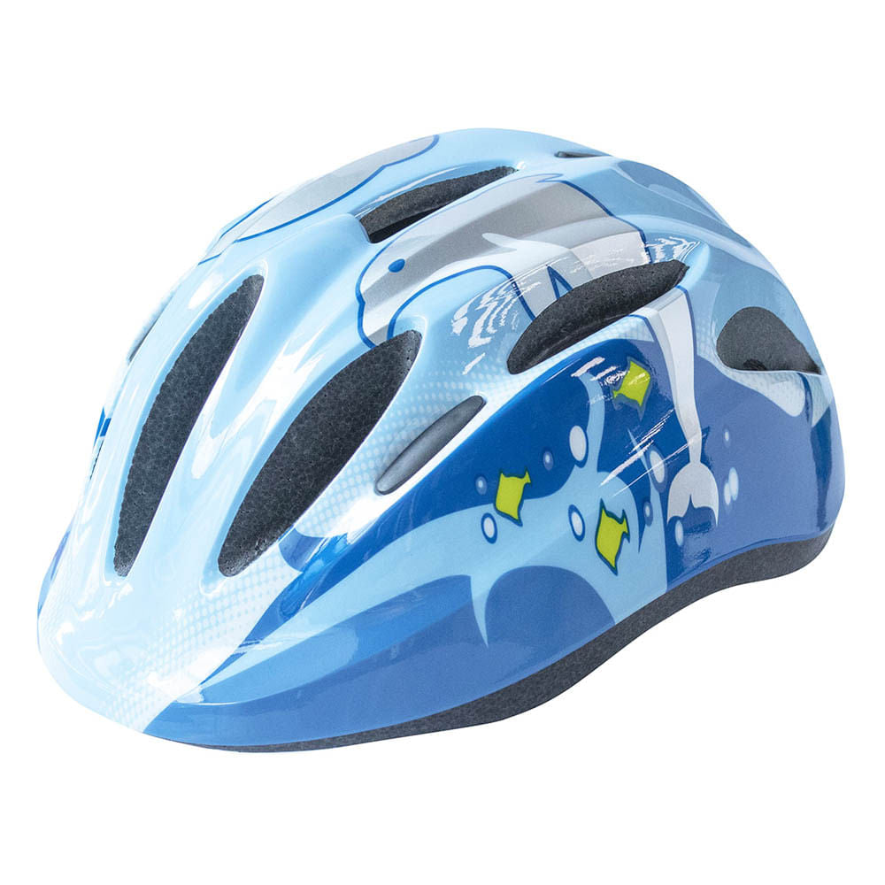 Casco GF kid Celeste Delfín Talla M