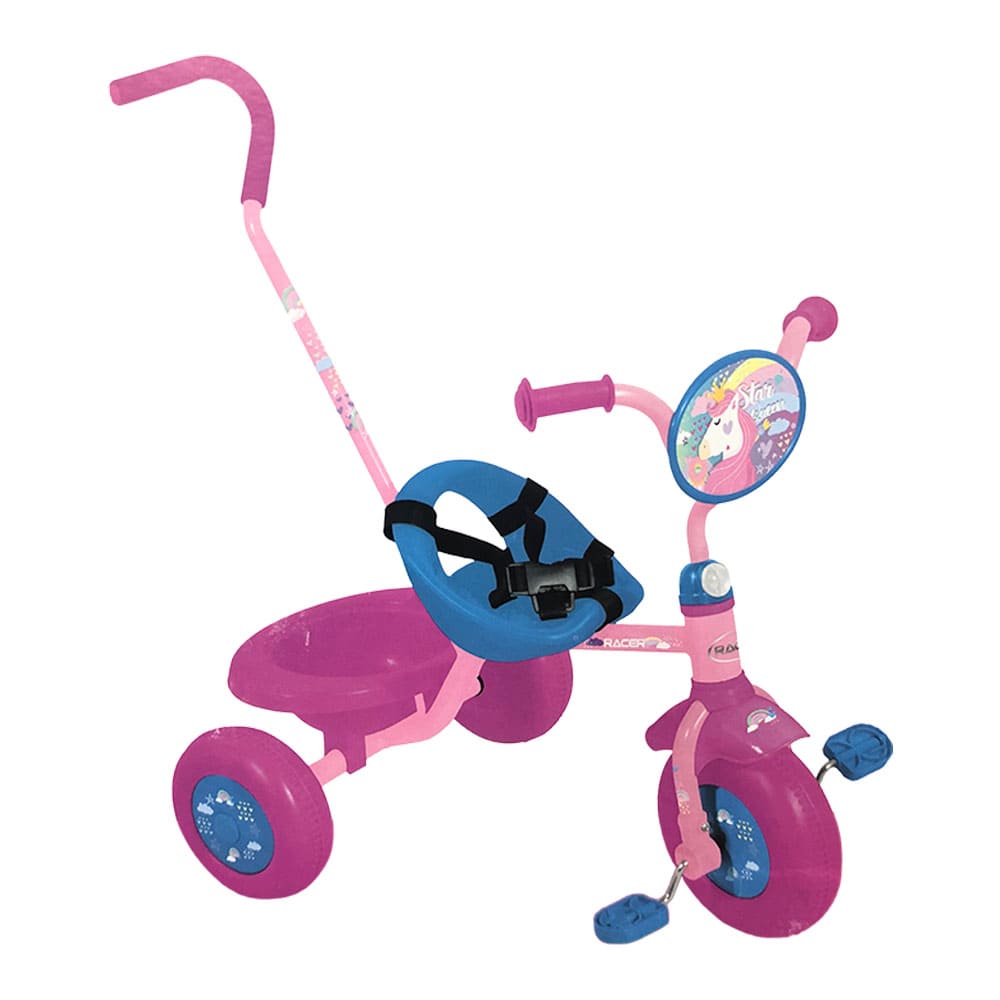 Triciclo Racer Con Guía y Cinturón