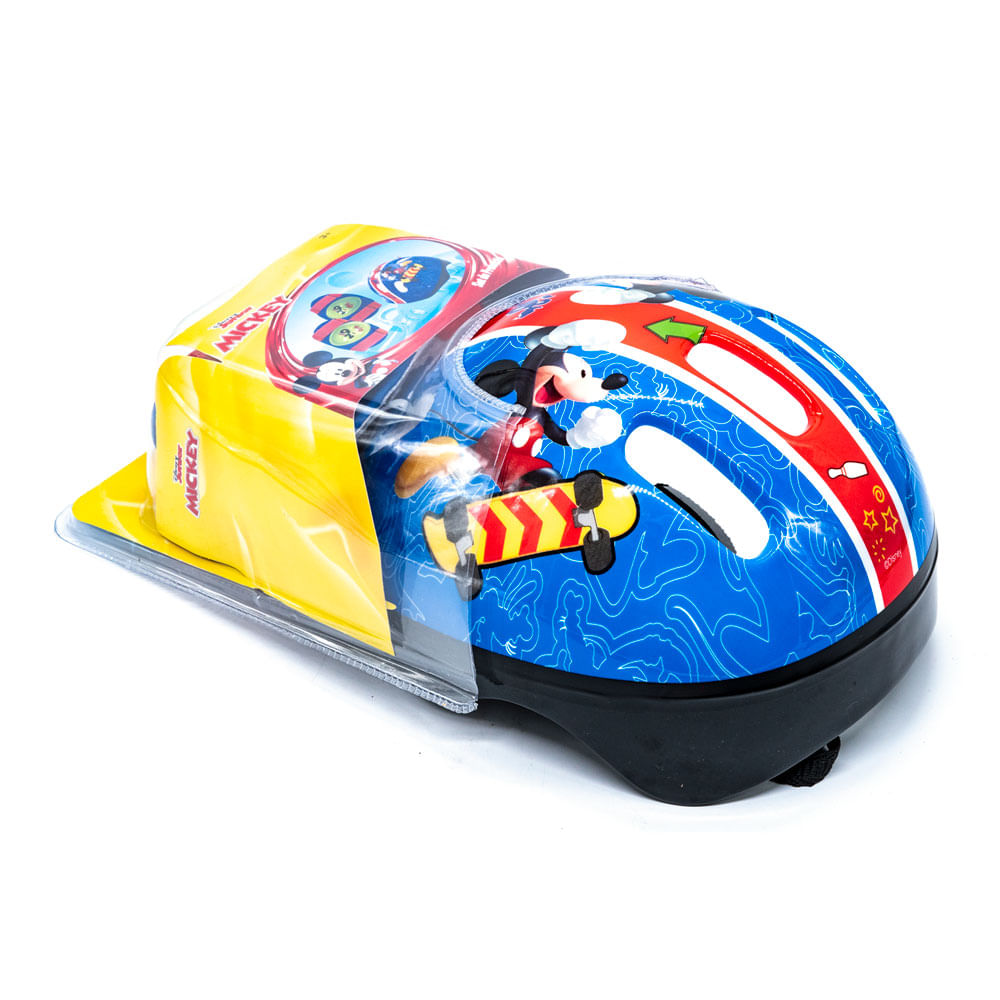 Casco y Protectores Mickey Mouse 5 Piezas