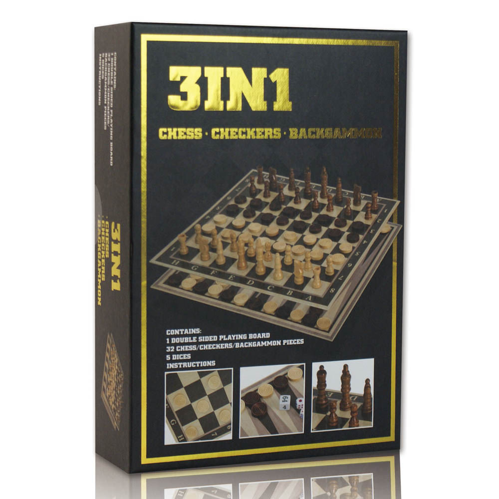 Juegos de Mesa Clásicos Set 3 en 1