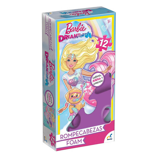 Rompecabezas Barbie Dreamtopia de Foam 12 Piezas